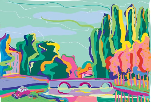 Life flows gently by Life flows gently by